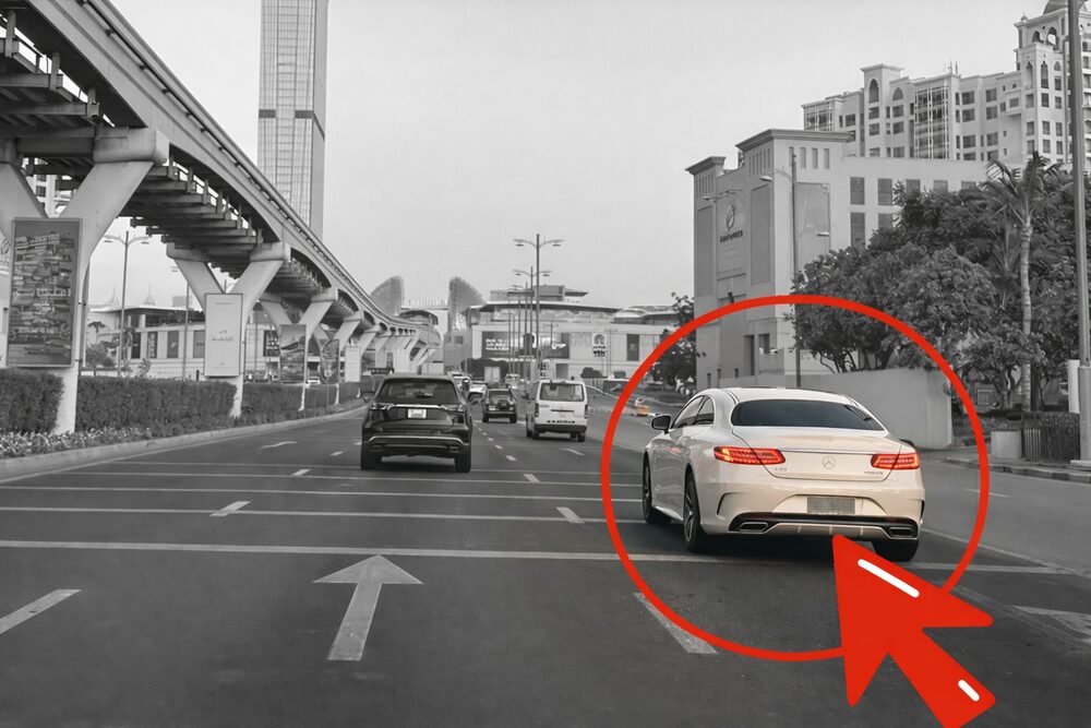 ドバイの街なかの運転